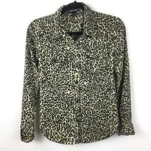🦋 Cheetah Leopard Print Blouse long sleeve